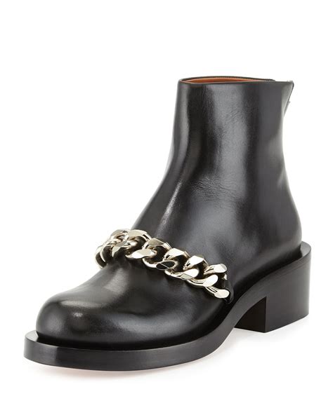 givenchy chain detail boots|Givenchy ankle boots.